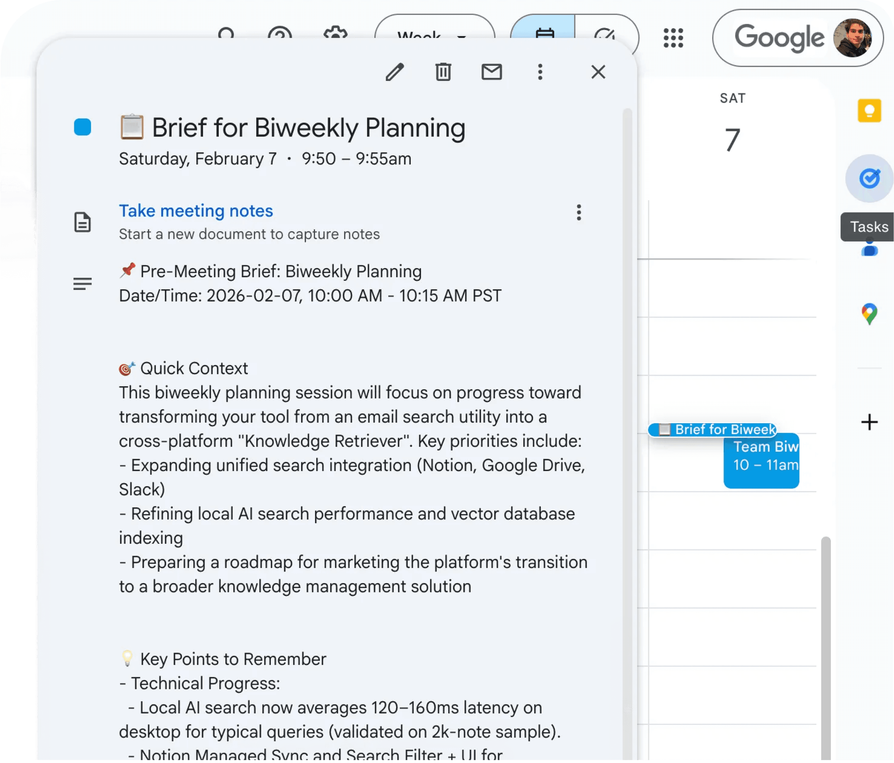 Meeting brief preview